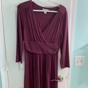 Long sleeved knit dress